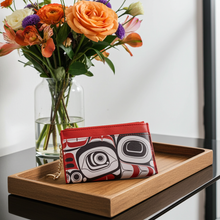 Load image into Gallery viewer, New Zippered Card Wallet - Matriarch Bear