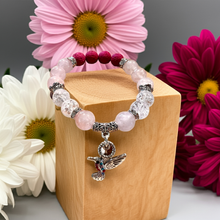 Load image into Gallery viewer, Mocs N More Totem Bracelets - Hummingbird Rose Quartz