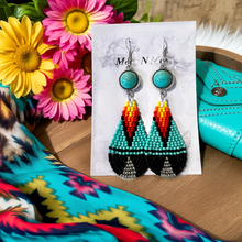 Load image into Gallery viewer, Mocs N More Earrings - A Little Bit of Turquoise