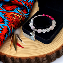 Load image into Gallery viewer, Mocs N More Totem Bracelets - Eagle Rose Quartz