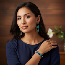 Load image into Gallery viewer, Blue Aqua Marine Set - navy blue blouse