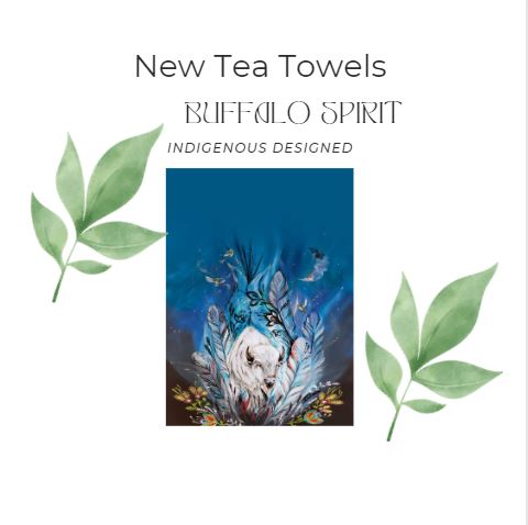 Tea Towels- Indigenous Design Buffalo Spirit