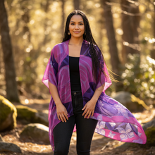 Load image into Gallery viewer, Butterflies Wrap - Indigenous Model Lifestyle Hip Length