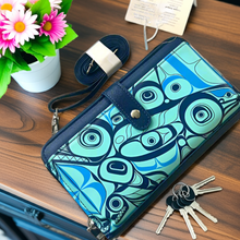 Load image into Gallery viewer, Smartphone Cross Body Bag - Orca Song