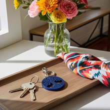 Load image into Gallery viewer, Tree of Life Royal Blue Keychain - Handcrafted Epoxy Resin