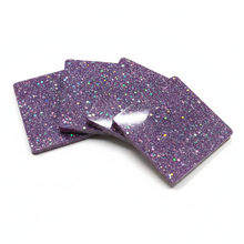 Load image into Gallery viewer, Celestial Sparkle Coasters - Fanned White BG