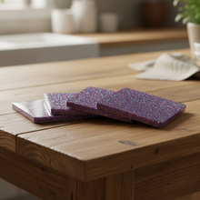 Load image into Gallery viewer, Celestial Sparkle Coasters - Rustic Table Fanned