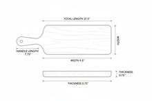 Load image into Gallery viewer, Charcuterie Board Dimensions