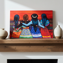 Load image into Gallery viewer, The Sisterhood - Indigenous Art Wall Plaque by Jackie Traverse