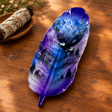 Load image into Gallery viewer, Close lifestyle view of tray with smudging bundle