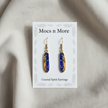 Load image into Gallery viewer, Coastal Spirit Earrings - Card on Ivory Linen Flat Lay