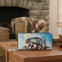 Load image into Gallery viewer, A Bear's Journey gift set - blanket, mug and wallet lifestyle photo