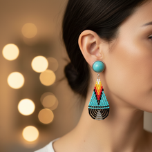Load image into Gallery viewer, Earrings worn on model