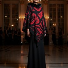 Load image into Gallery viewer, Evening elegant outfit with cape and dress