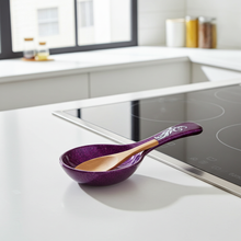 Load image into Gallery viewer, Fancy Feather Spoon Rest in Violet