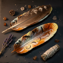 Load image into Gallery viewer, Feather Dishes - Eagle Feather Moody