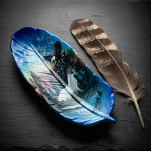 Load image into Gallery viewer, Feather Tray – Eagle Feather Close-Up