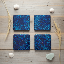 Load image into Gallery viewer, Flat Lay - Real Deep Blue Sea Coasters