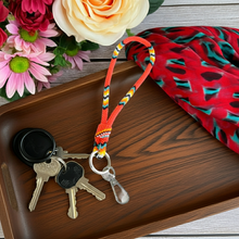 Load image into Gallery viewer, New Beaded Wrist Lanyard - Red