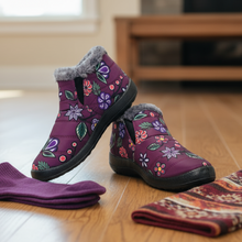 Load image into Gallery viewer, Ojibwe Florals Boots - Indigenous Floral Nylon Boots