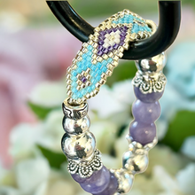 Load image into Gallery viewer, Mocs N More Totem Bracelets - Beaded Purple Aqua Marine