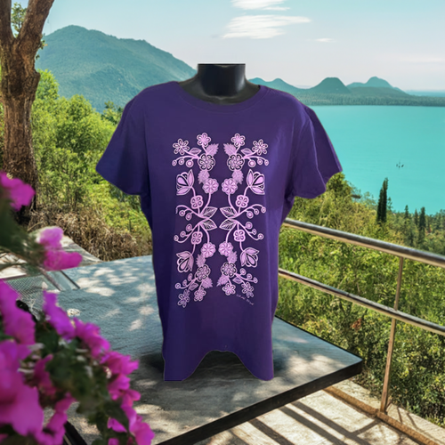 NEW Ladies T-Shirts - Ojibwe Floral