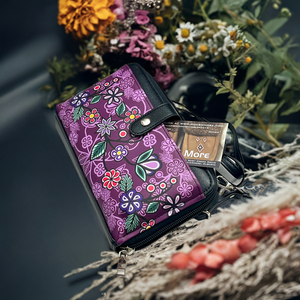 Smartphone Cross Body Bag - Ojibwe Florals