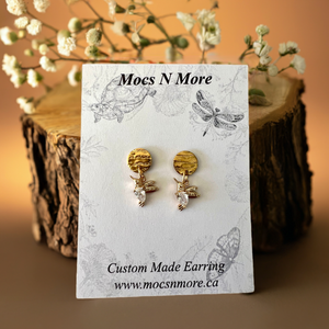 Mocs N More Earrings - Lucky Hummingbird