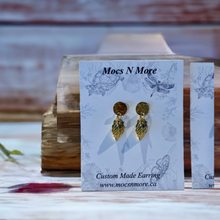 Load image into Gallery viewer, Mocs N More Earrings - Gold Leaf Earrings