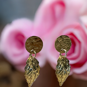 Mocs N More Earrings - Gold Leaf Earrings