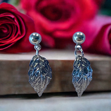 Load image into Gallery viewer, Mocs N More Earrings -Silver Leaf Earrings