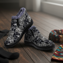 Load image into Gallery viewer, Thunderbird &amp; Whale Boots - Indigenous Art Nylon Boots