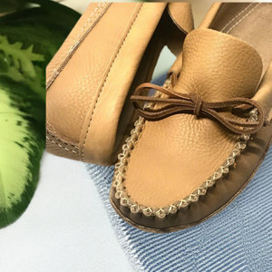 Men's Smooth Moose Hide Moccasins