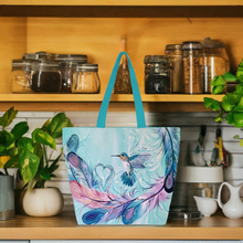 Load image into Gallery viewer, Tote Bags - Hummingbird Feathers