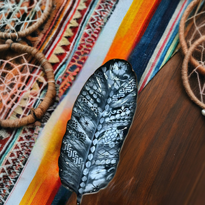 Feather Tray - Tribal Feather