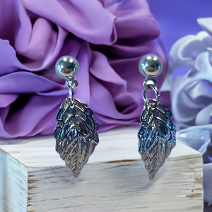 Mocs N More Earrings -Silver Leaf Earrings