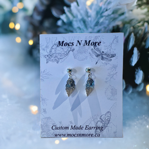 Mocs N More Earrings -Silver Leaf Earrings