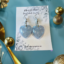 Load image into Gallery viewer, Mocs N More Earrings - Silver Heart Dangles