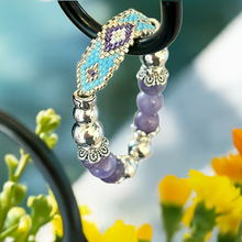 Load image into Gallery viewer, Mocs N More Totem Bracelets - Beaded Purple Aqua Marine