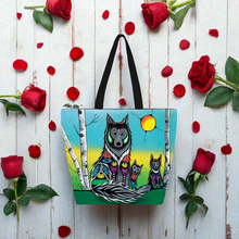 Load image into Gallery viewer, Tote Bags - Wolf Family