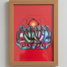 Load image into Gallery viewer, Healing Together close-up wood frame