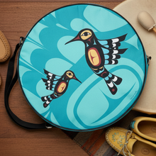 Load image into Gallery viewer, Hummingbird Drum Bag with Moccasins