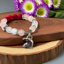 Load image into Gallery viewer, Mocs N More Totem Bracelets - Eagle Rose Quartz