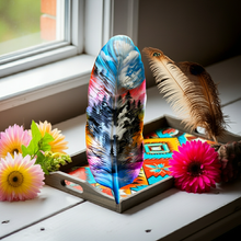 Load image into Gallery viewer, Feather Tray - Wolf Moon