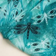 Load image into Gallery viewer, Angels Surround Dragonflies Eco Scarf by Jessica McCallum-Miller