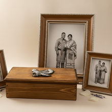 Load image into Gallery viewer, Indigenous wedding gift - closed box with traditional wedding photos