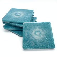 Load image into Gallery viewer, Inner Depths Coasters - Pearl Swirl White BG