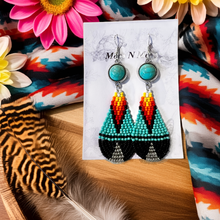 Load image into Gallery viewer, Mocs N More Earrings - A Little Bit of Turquoise