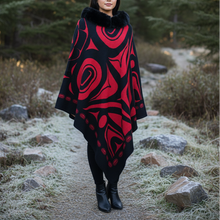Load image into Gallery viewer, Lifestyle outdoor shot with Indigenous model in cape
