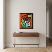 Load image into Gallery viewer, Love canvas in a small hallway